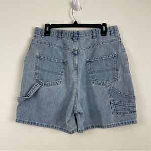 VTG Carpenter Shorts 14 Bill Blass Blue Jean 90s Baggy Utility Cotton Skate